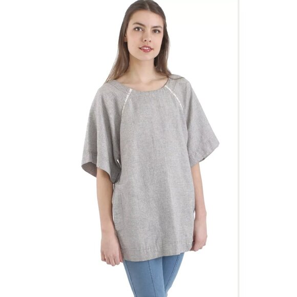 Prairie Underground Oversize Grey Tunic, Size XS - Picture 1 of 9